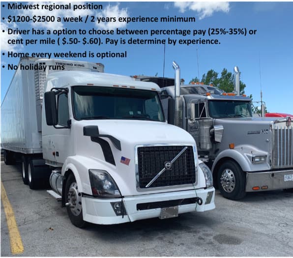 Teamparkerlogistic is looking for drivers to join the family. We are a 12 year company and we need dedicated drivers.